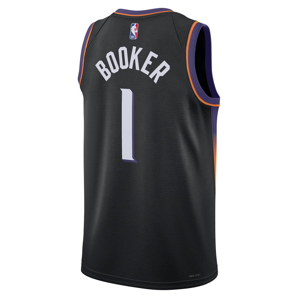 NBA Phoenix Suns Devin Booker Jordan 2025-26 Statement Swingman Jersey - Black