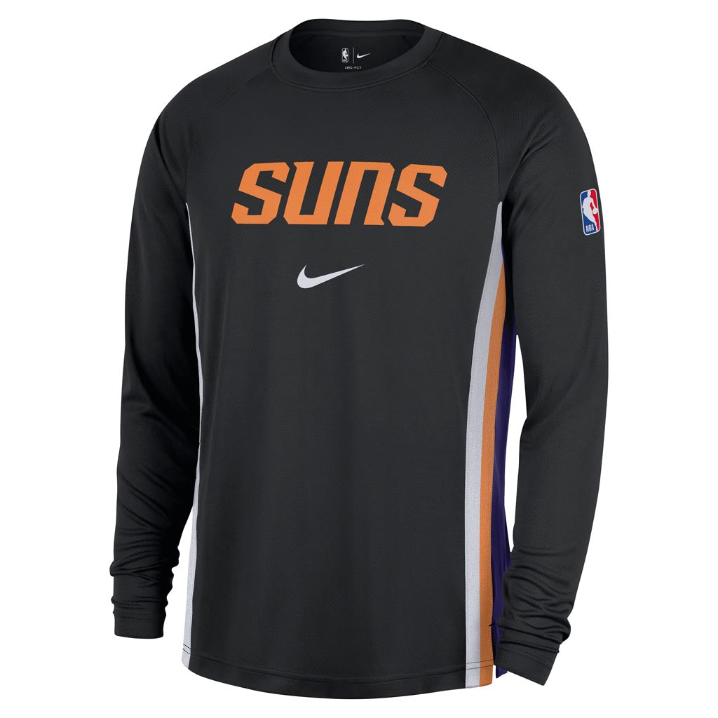 NBA Phoenix Suns Nike Game Long Sleeve T-Shirt - Black