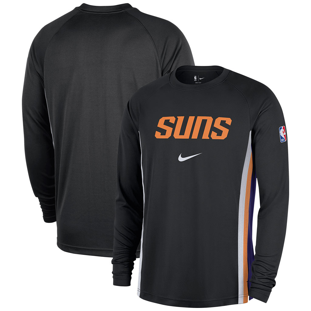 NBA Phoenix Suns Nike Game Long Sleeve T-Shirt - Black