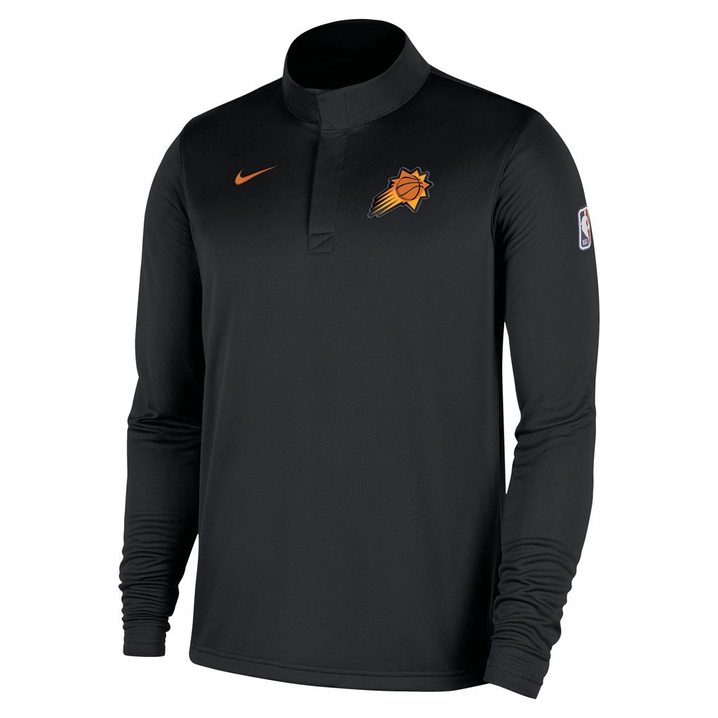 NBA Phoenix Suns Nike Primary Logo 1/4 Zip Jacket - Black