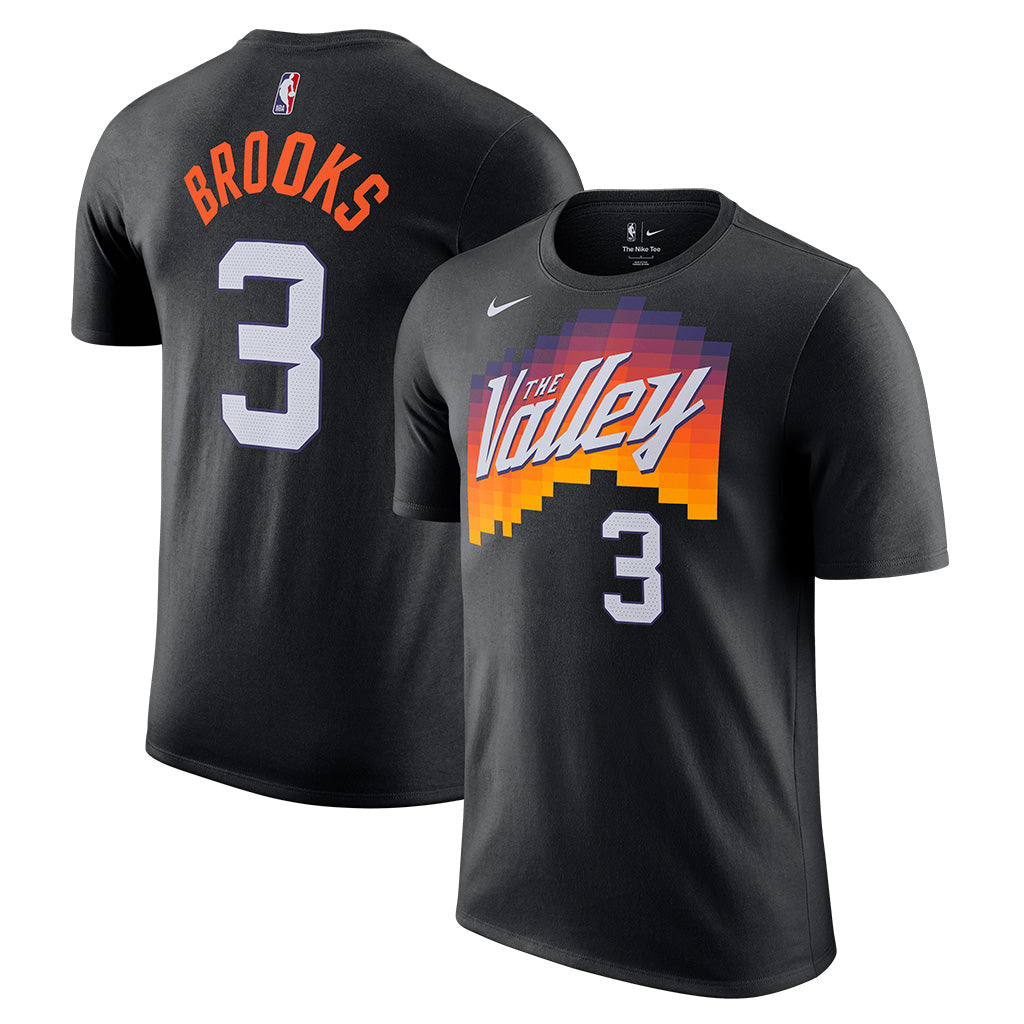 NBA Phoenix Suns Dillon Brooks Nike 2025-26 City Edition Name & Number  T-Shirt - Black