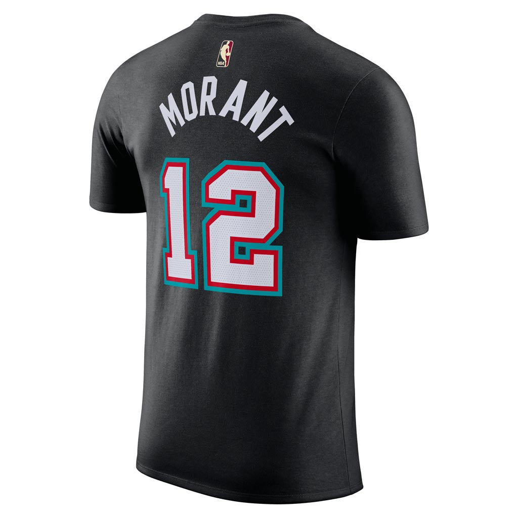 NBA Memphis Grizzlies Ja Morant Nike 2025-26 Hardwood Classics Name & Number T-Shirt - Black
