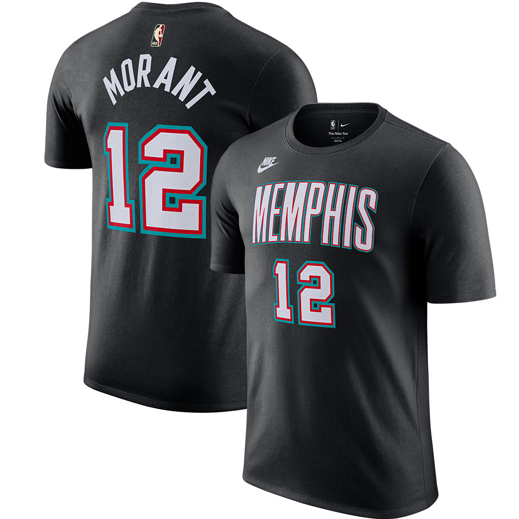 NBA Memphis Grizzlies Ja Morant Nike 2025-26 Hardwood Classics Name & Number T-Shirt - Black