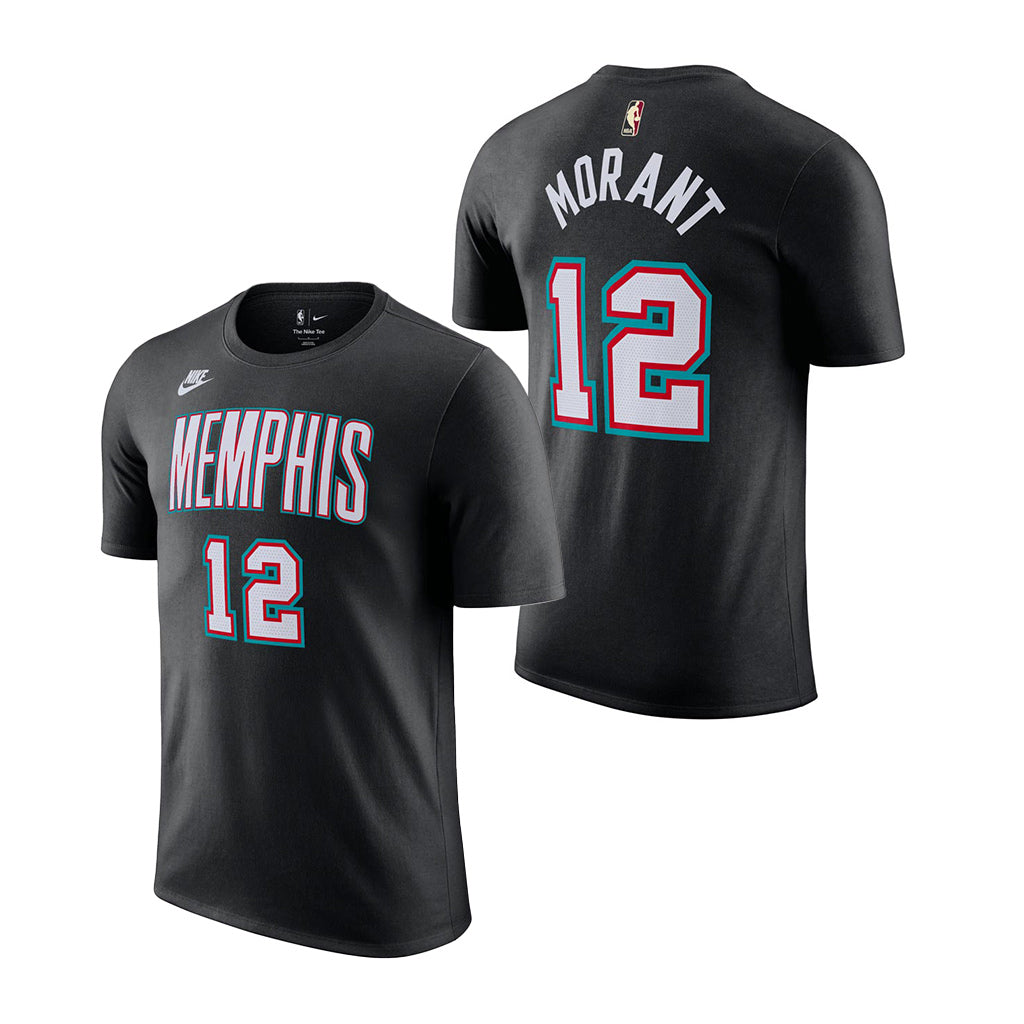 NBA Memphis Grizzlies Ja Morant Youth Nike Hardwood Classics Name & Number T-Shirt - Black