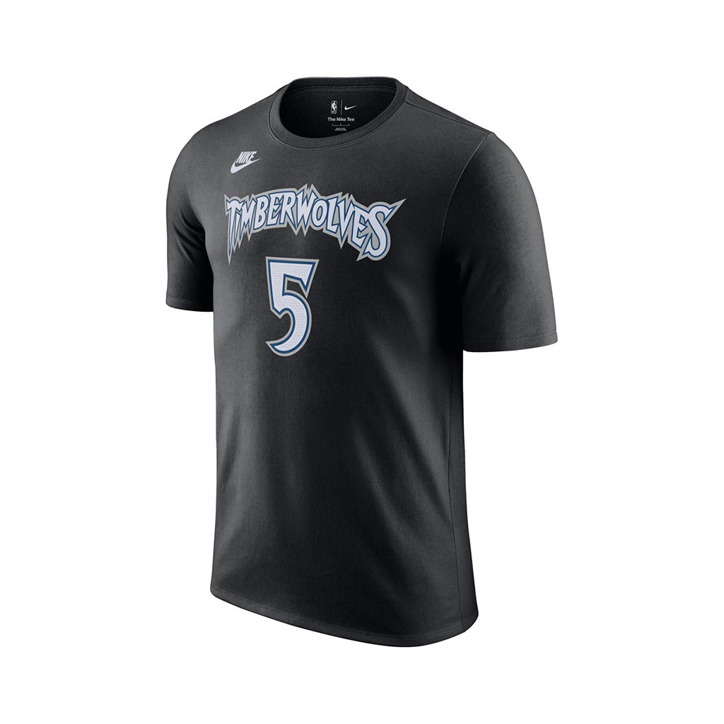 NBA Minnesota Timberwolves Anthony Edwards Youth Nike Hardwood Classics Name & Number T-Shirt - Black