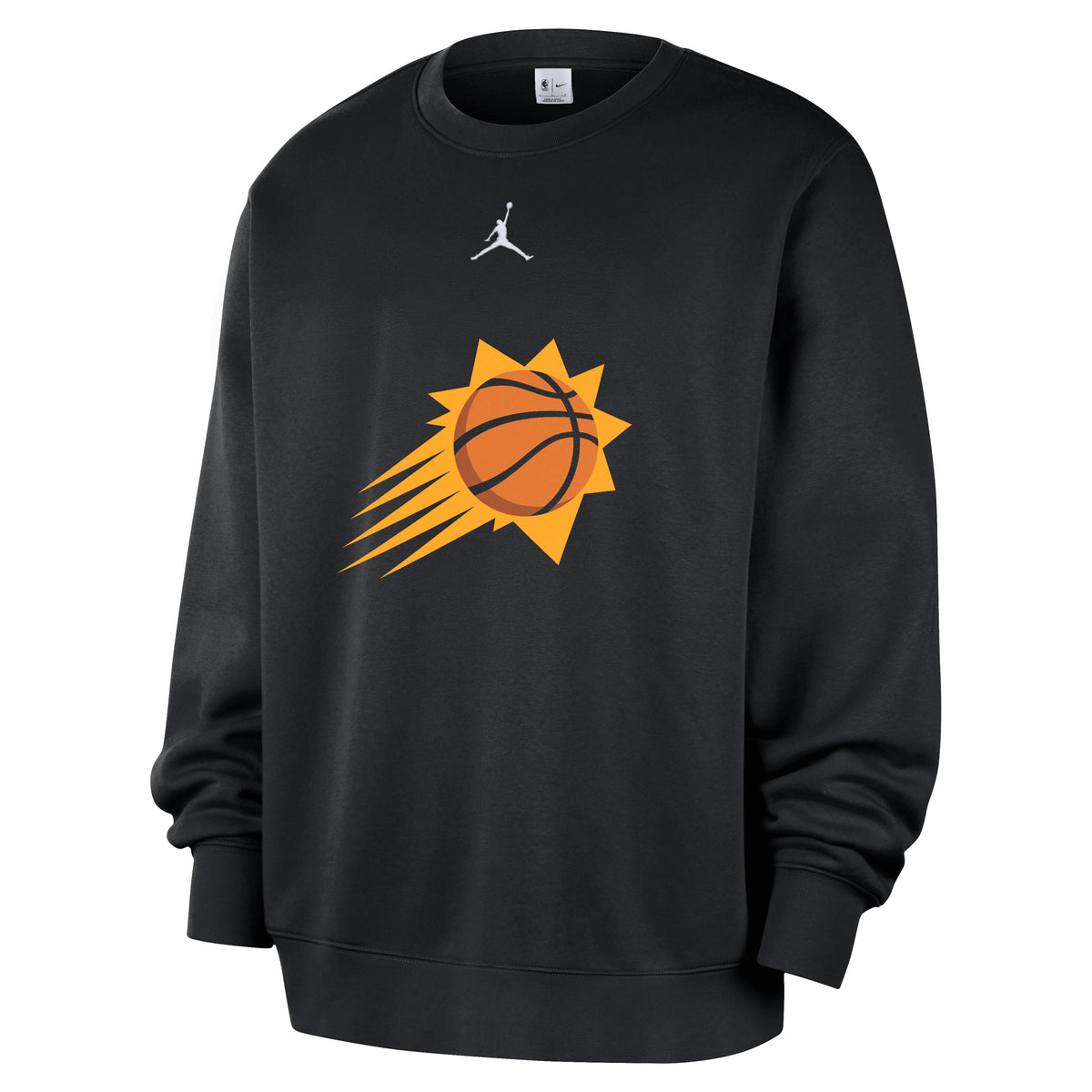 NBA Phoenix Suns Nike Statement Club Logo Crewneck Sweater- Black