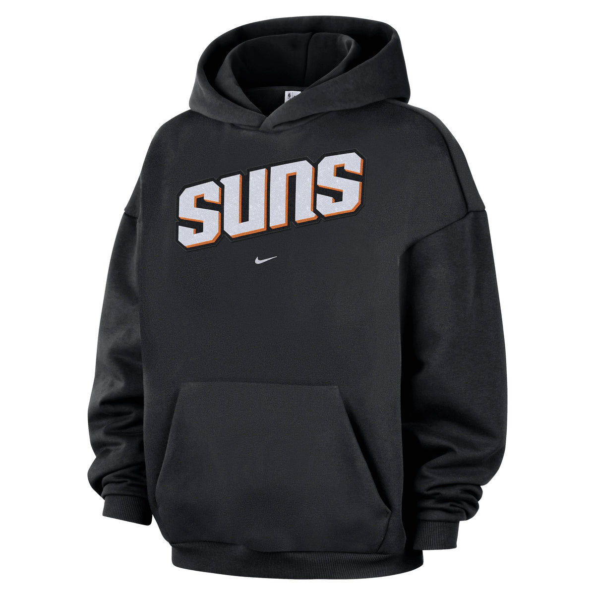 NBA Phoenix Suns Nike Twill Wordmark Hoodie- Black