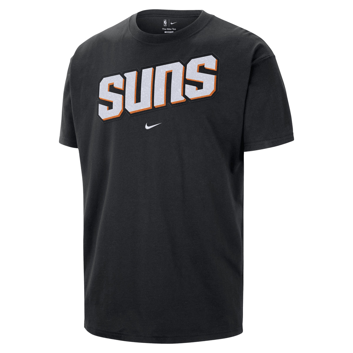 NBA Phoenix Suns Nike Twill Wordmark T-Shirt- Black