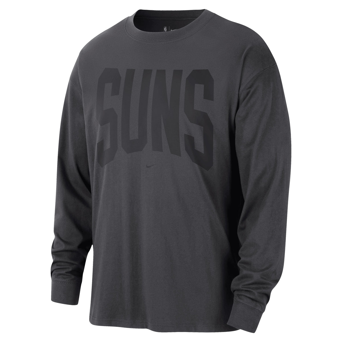 NBA Phoenix Suns Nike Travel Long Sleeve T-Shirt- Charcoal