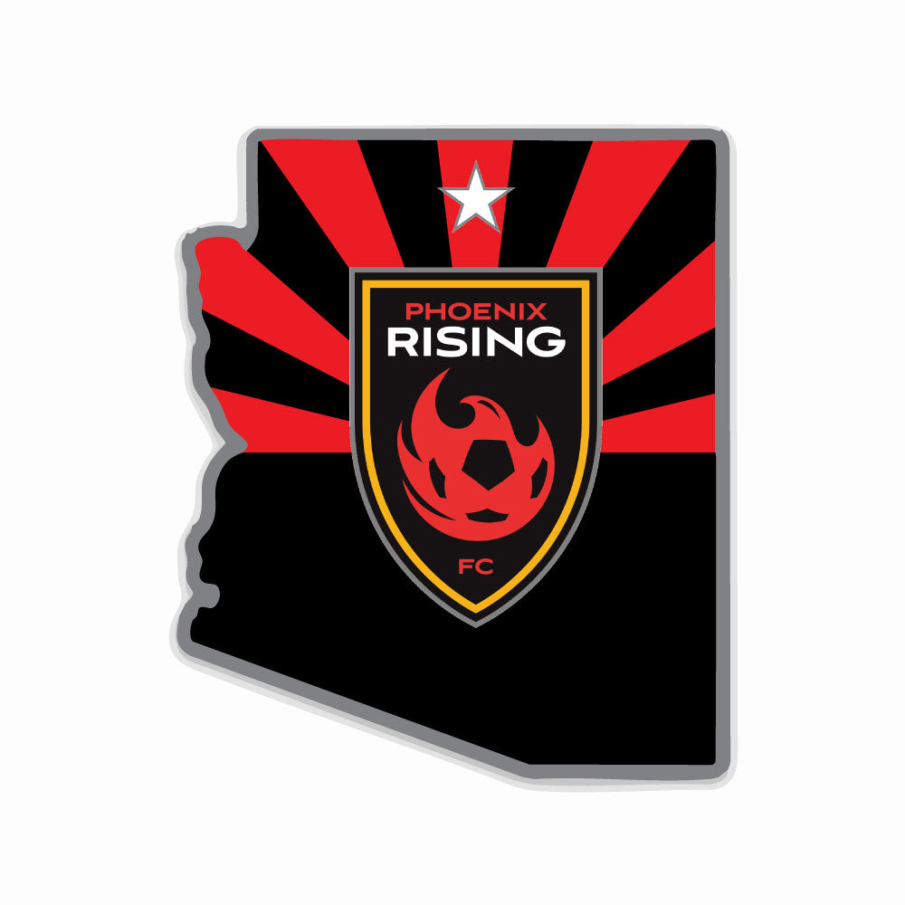 Phoenix Rising 3" Shield State Native Sticker