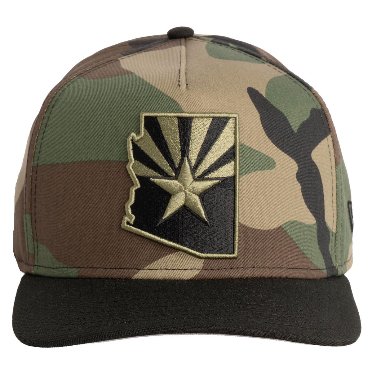 #ALLAZ New Era Woodland Ops 9FIFTY A-Frame Snapback Hat- Camo