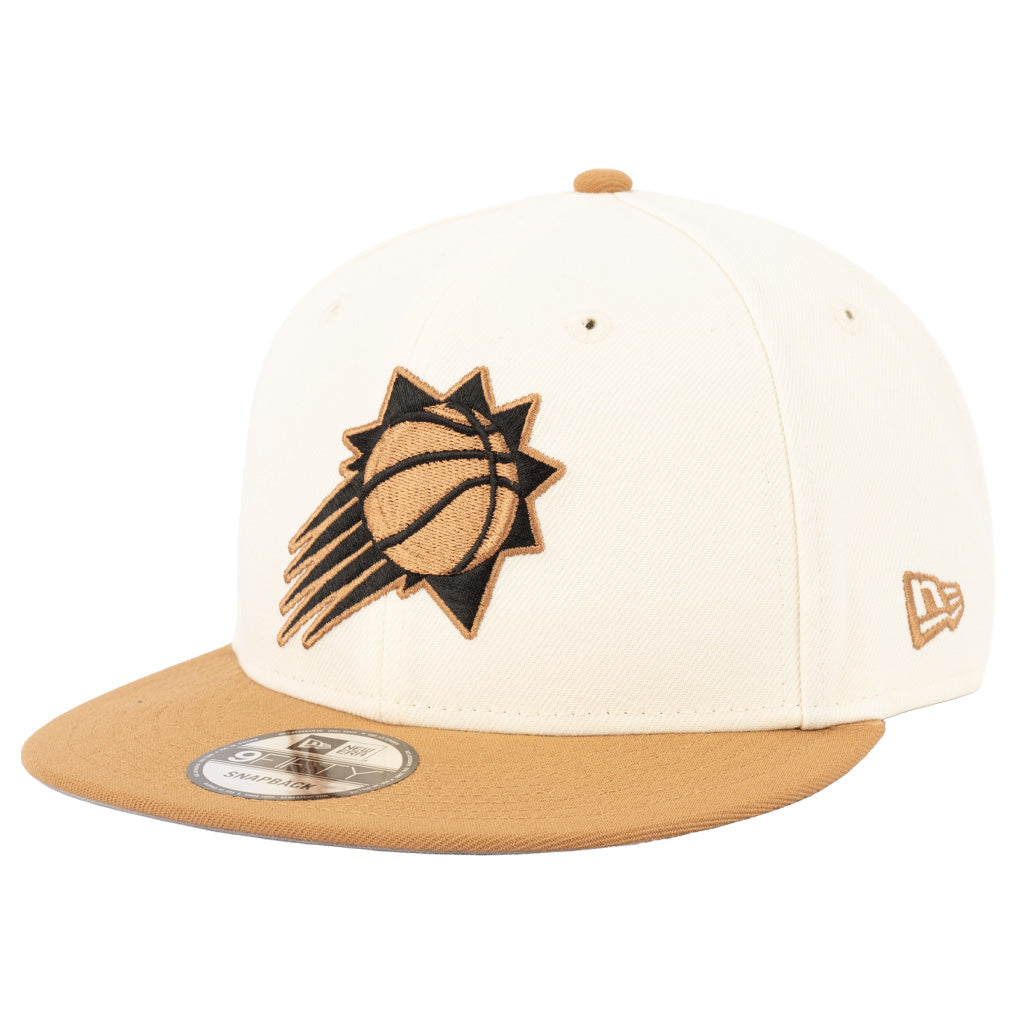 NBA Phoenix Suns New Era Two-Tone Cream & Bronze 9FIFTY Snapback Hat - Cream