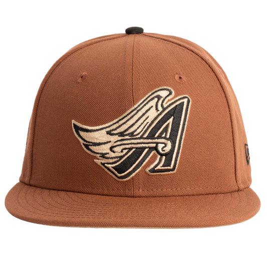 MLB Los Angeles Angels New Era Jolly Roger 59FIFTY Fitted Hat- Brown