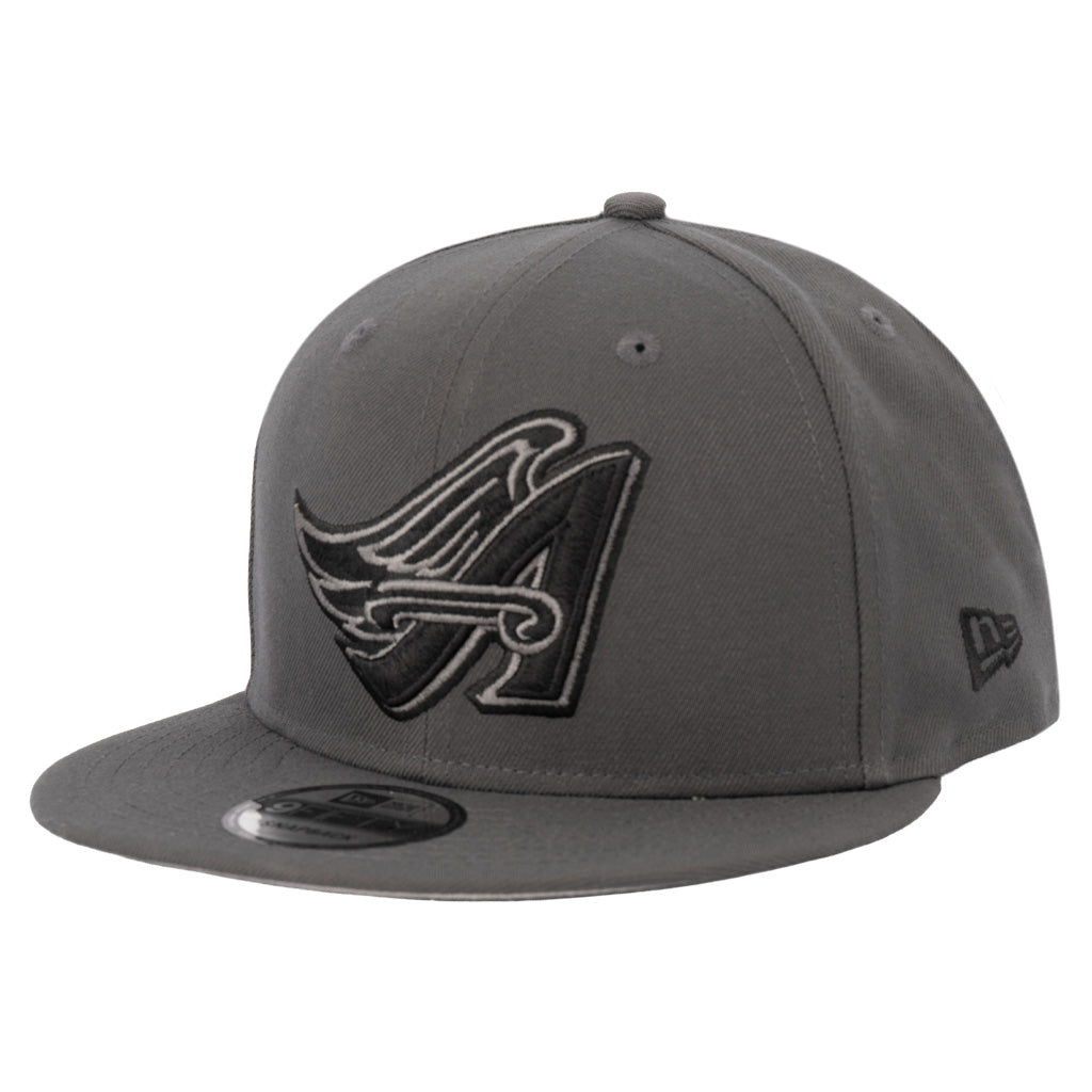 MLB Los Angeles Angels New Era Gray Prestige 9FIFTY Snapback Hat - Graphite