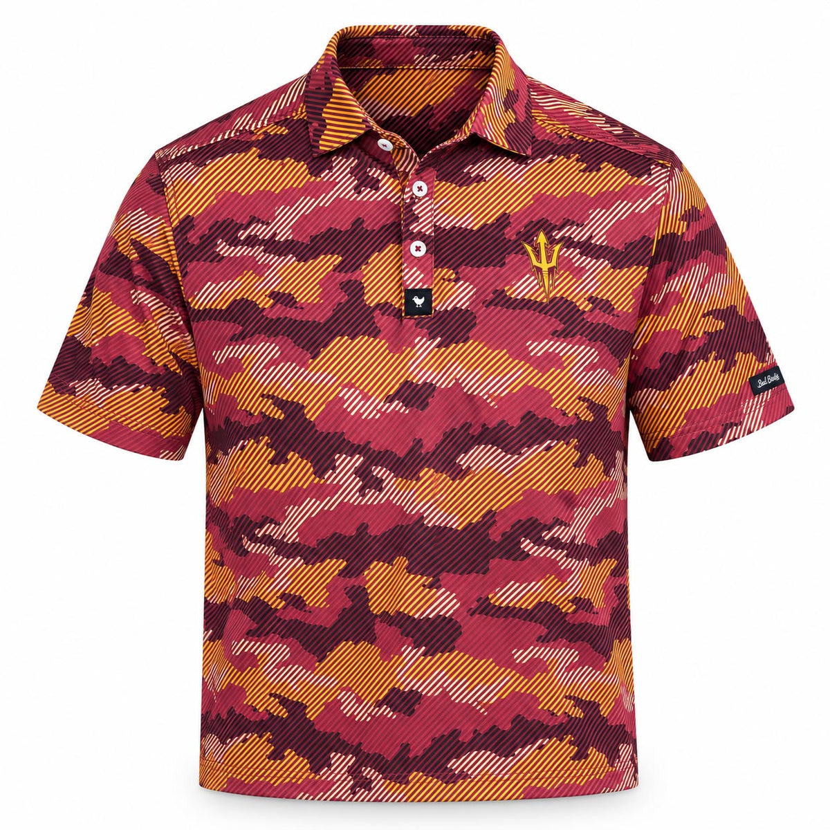 NCAA Arizona State Sun Devils Bad Birdie Frostbite Polo- Maroon