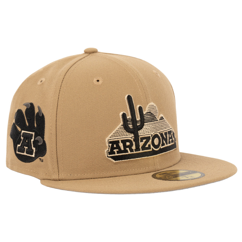 NCAA Arizona Wildcats New Era Mocha 59FIFTY Fitted Hat - Khaki