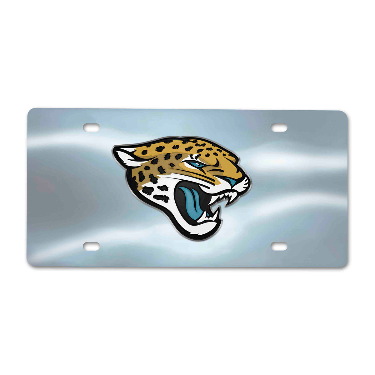 NFL Jacksonville Jaguars Logo Brands Chrome Diecast License Plate