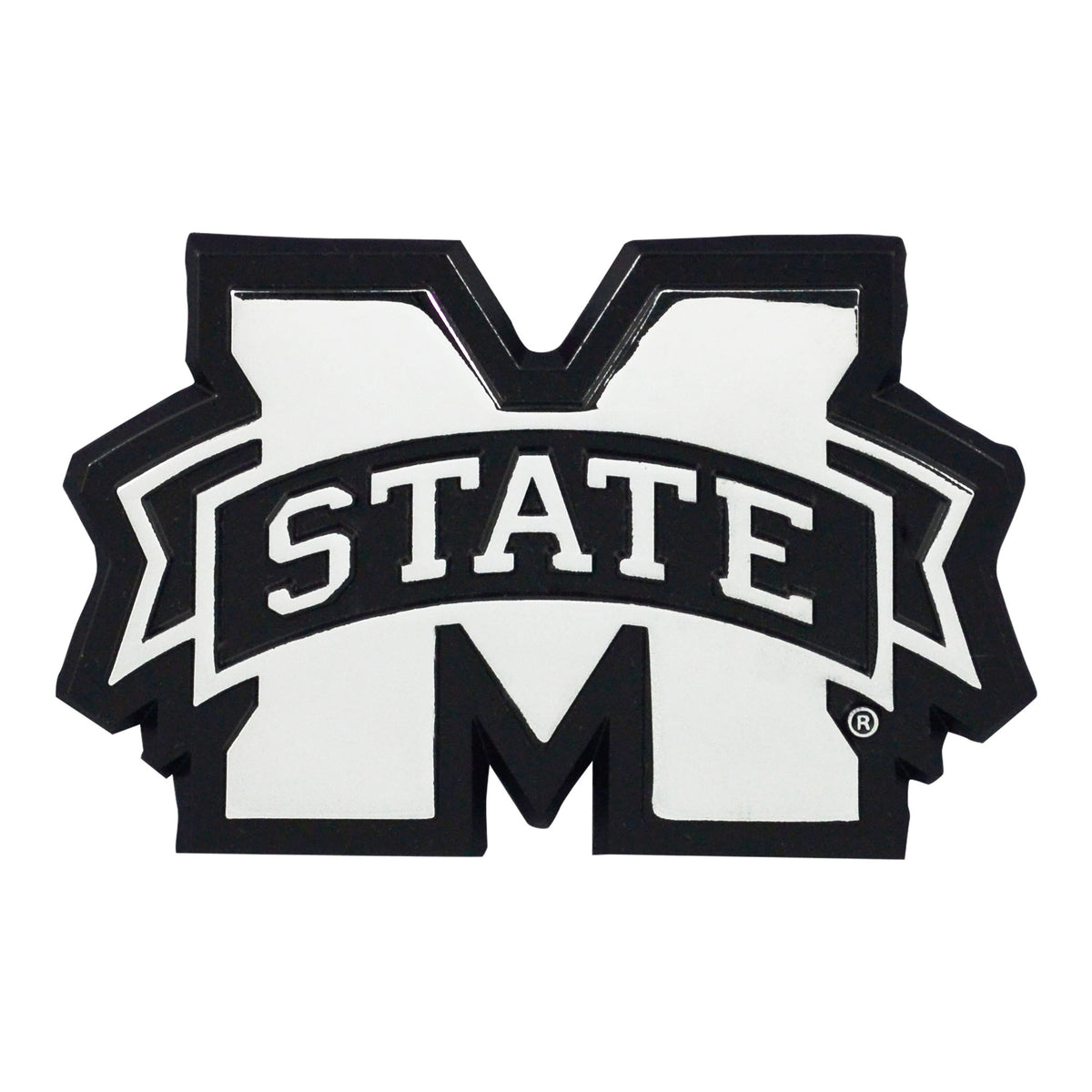 NCAA Mississippi State Bulldogs Logo Brands Chrome Metal Emblem