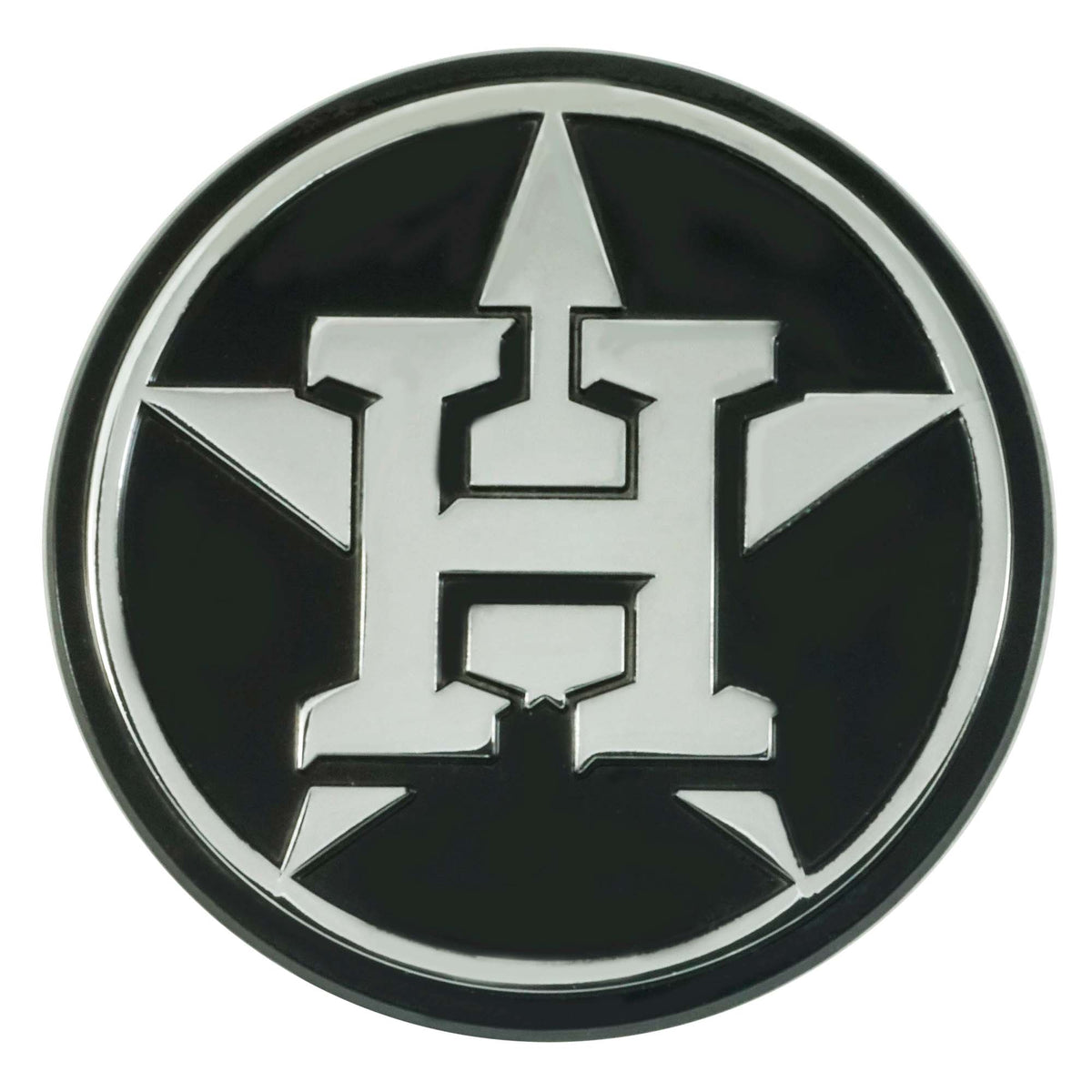 MLB Houston Astros Logo Brands Chrome Metal Emblem