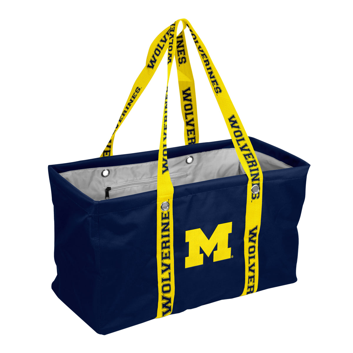 NCAA Michigan Wolverines Logo Brands Picnic Caddy with Dig Strap