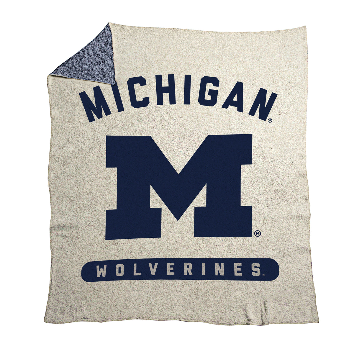 NCAA Michigan Wolverines Logo Brands 50x60 Luxe Dreams Throw
