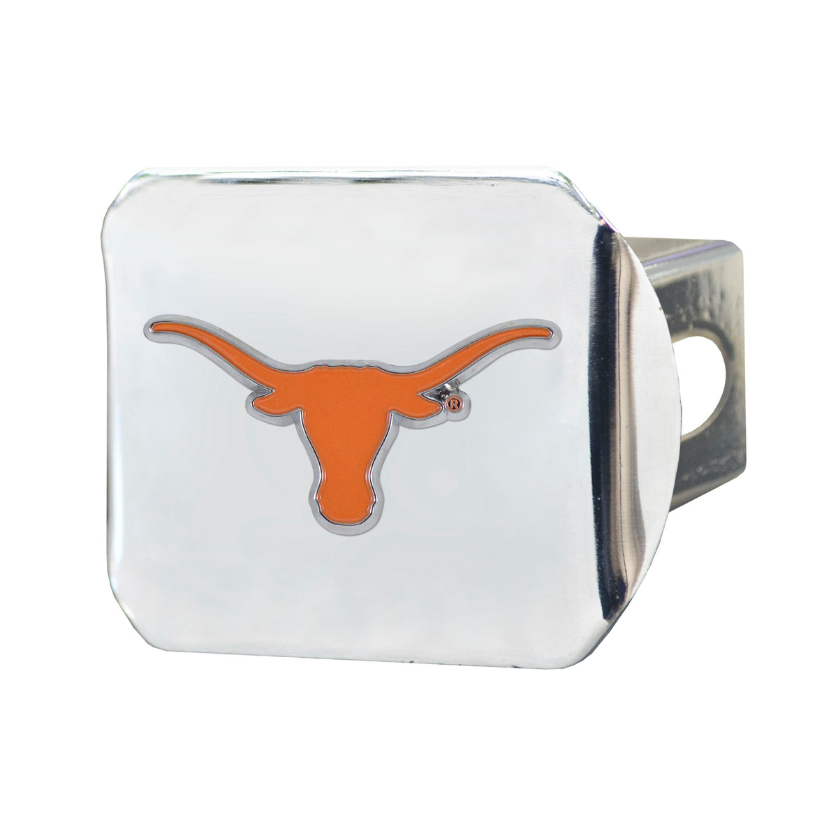 NCAA Texas Longhorns Logo Brands Color on Chrome Hitch Cover