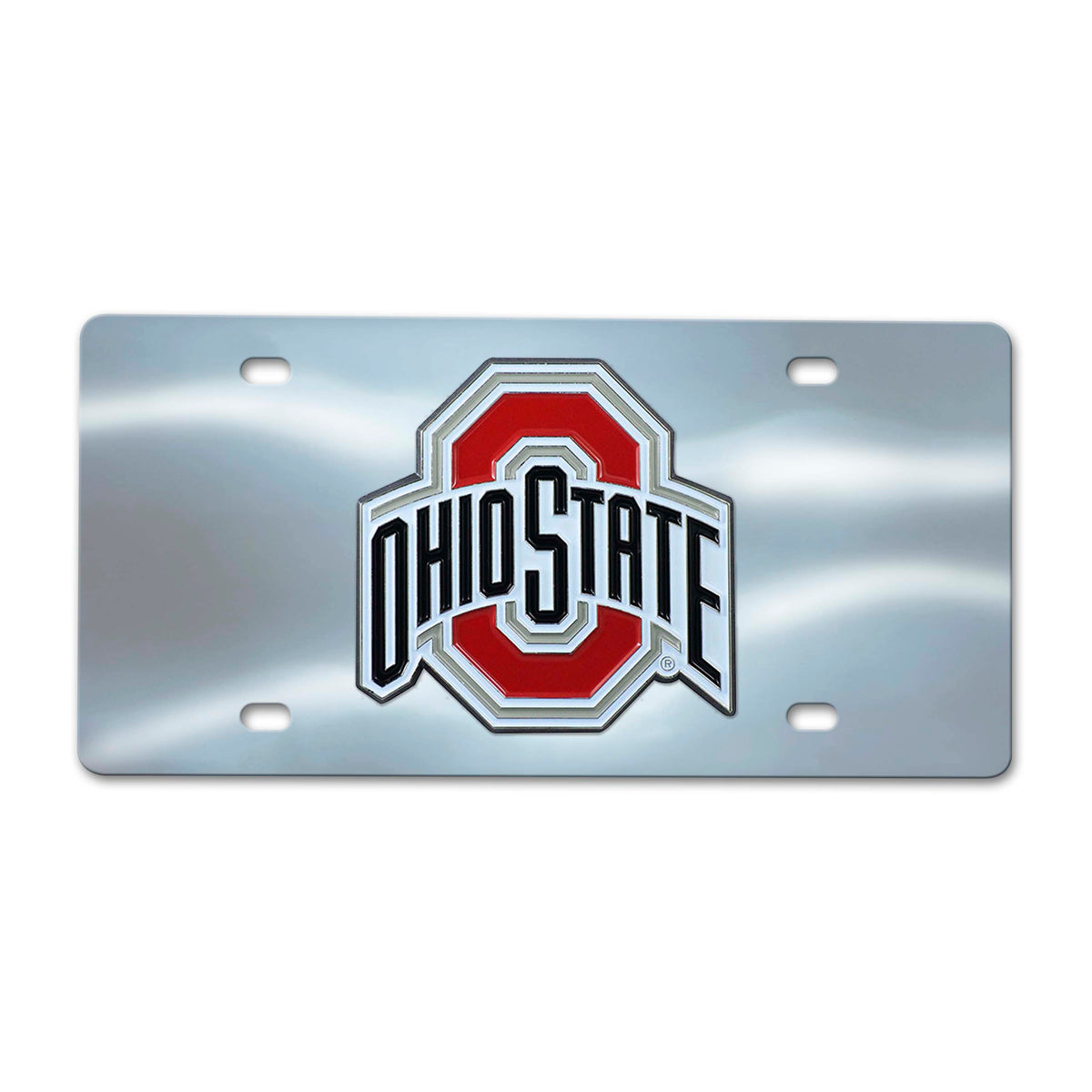 NCAA Ohio State Buckeyes Logo Brands Chrome Diecast License Plate