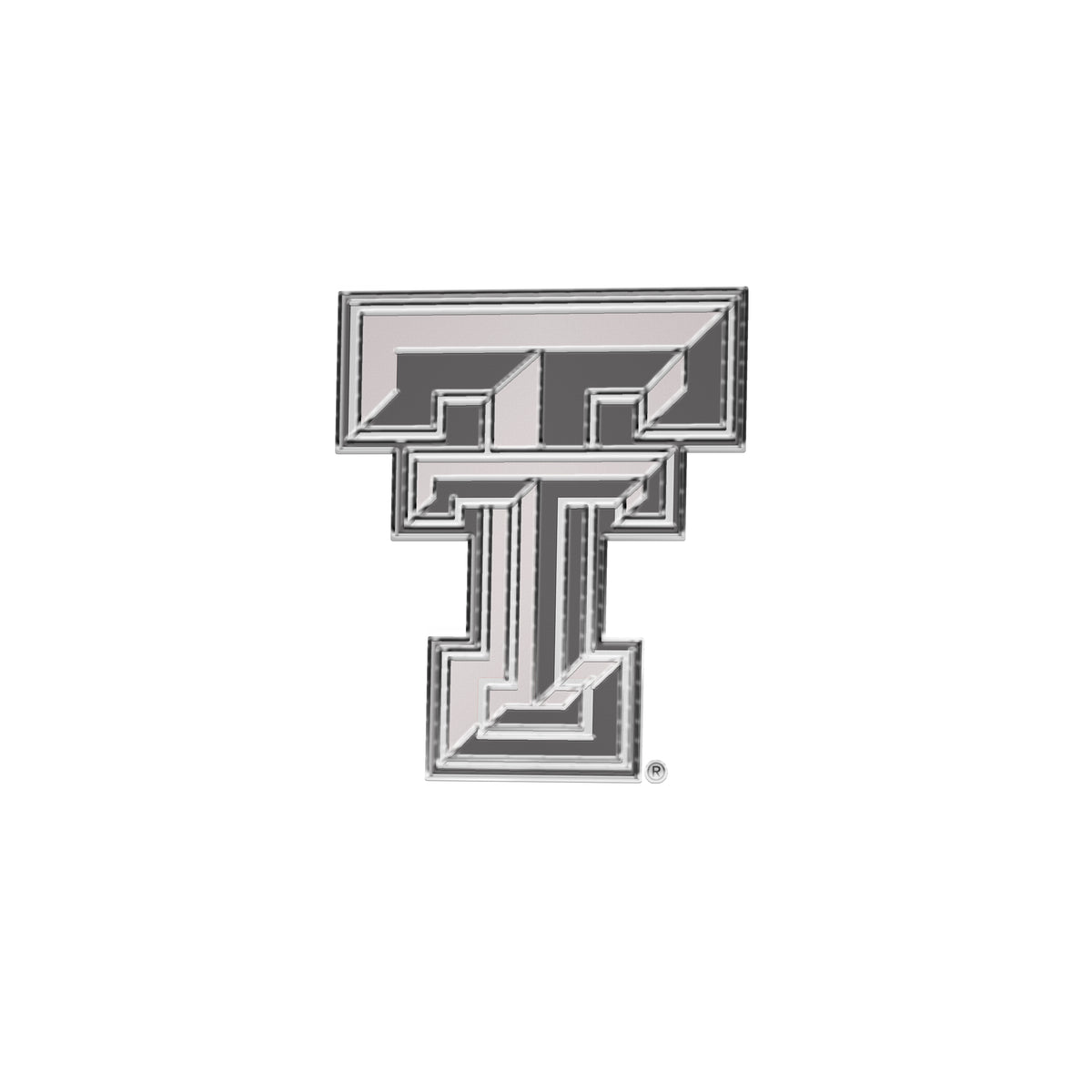 NCAA Texas Tech Red Raiders Logo Brands Chrome Metal Emblem