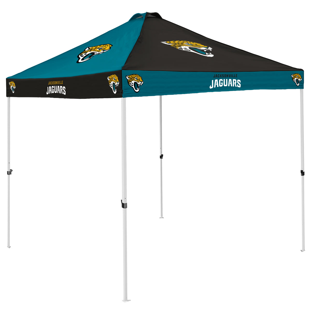 NFL Jacksonville Jaguars Logo Brands Checkerboard Canopy