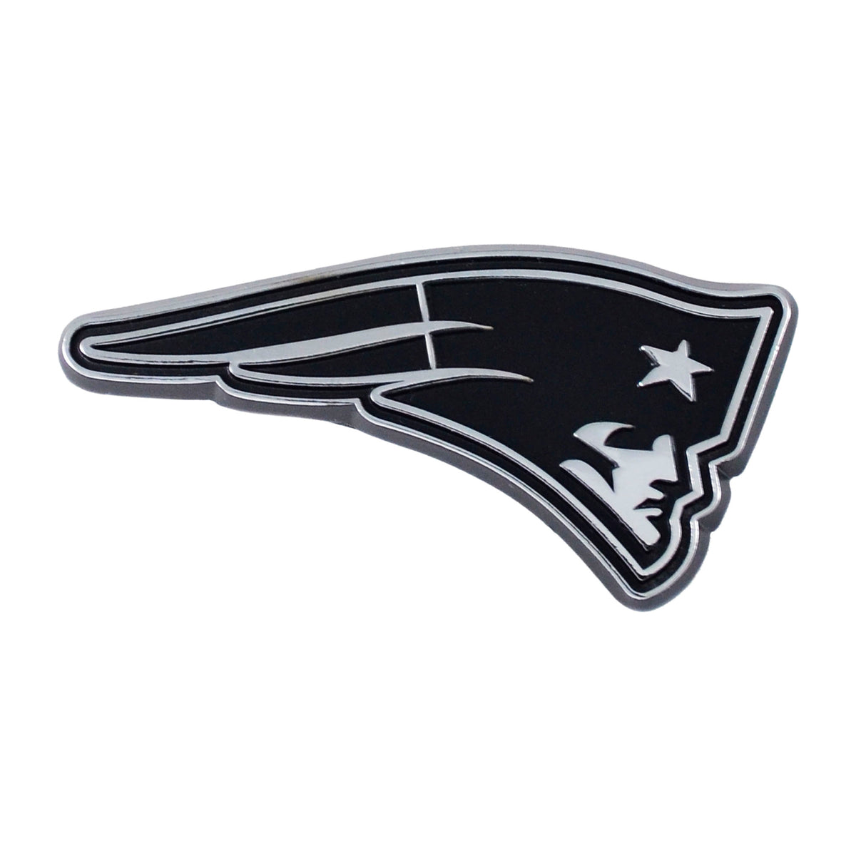 NFL New England Patriots Logo Brands Chrome Metal Emblem