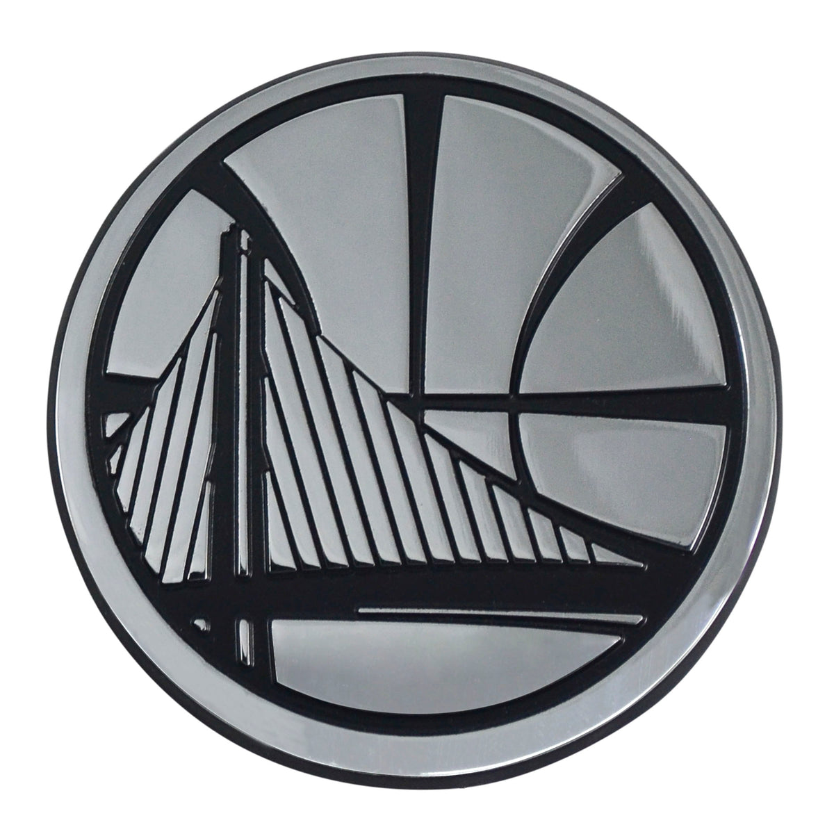 NBA Golden State Warriors Logo Brands Chrome Metal Emblem