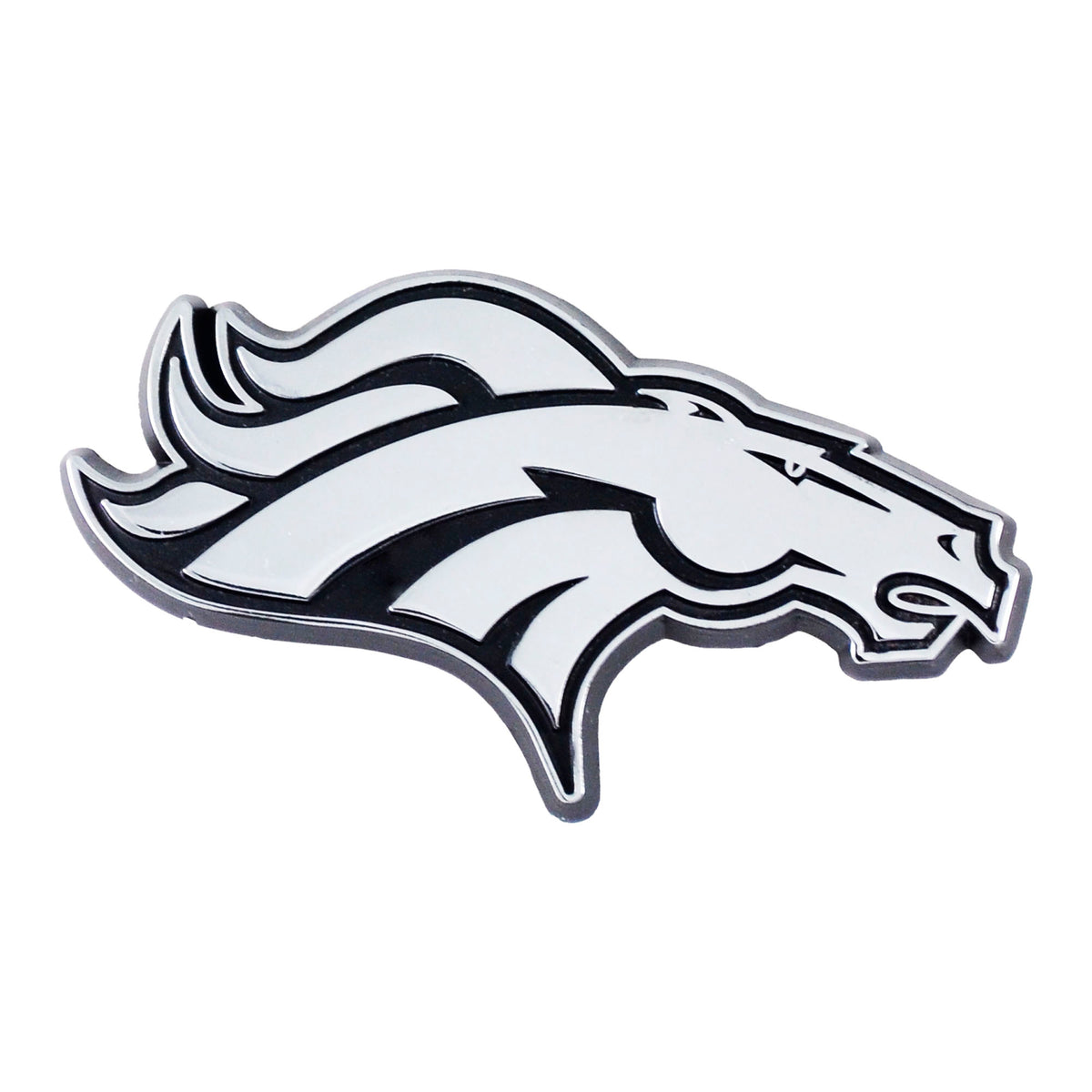 NFL Denver Broncos Logo Brands Chrome Metal Emblem