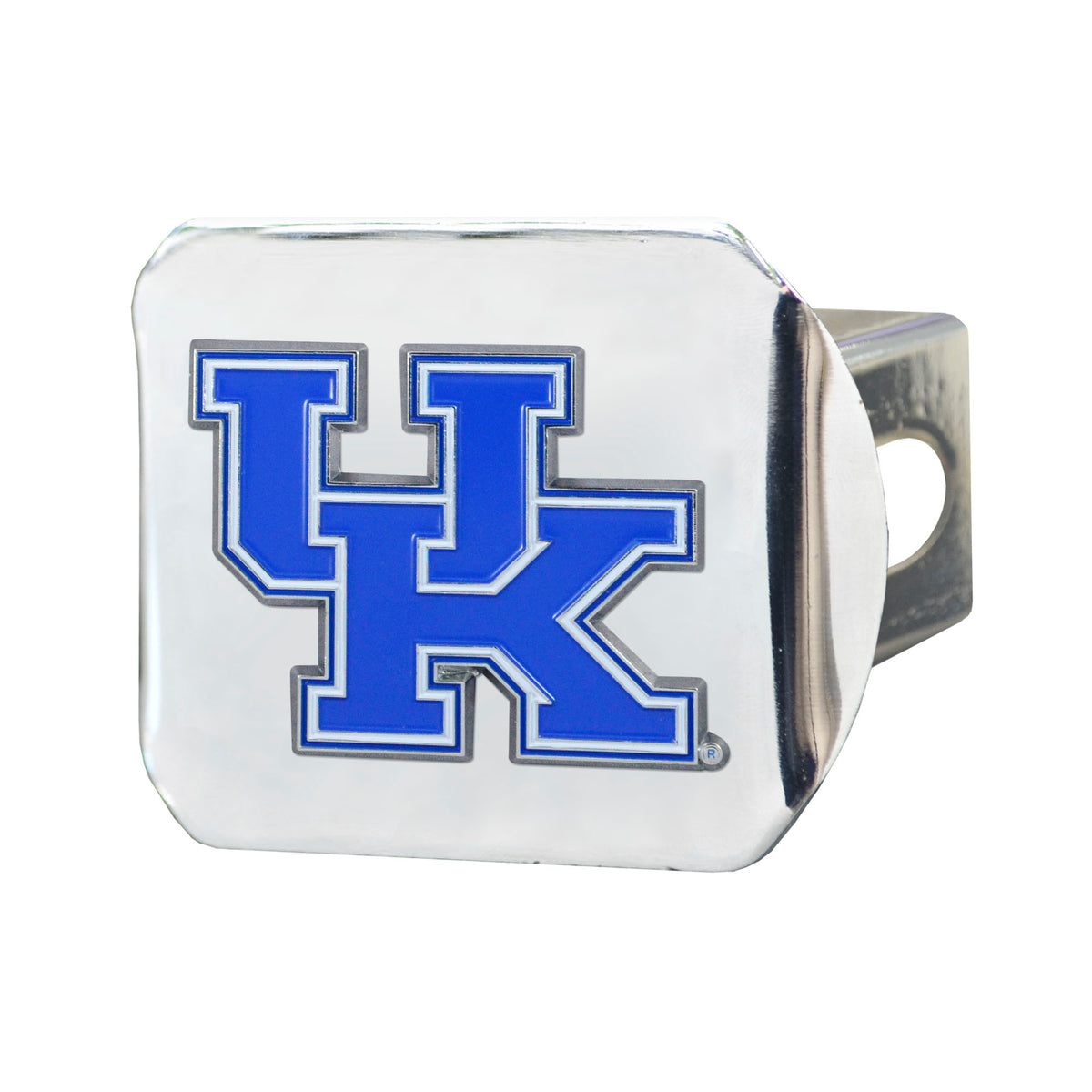 NCAA Kentucky Wildcats Logo Brands Color on Chrome Hitch Cover