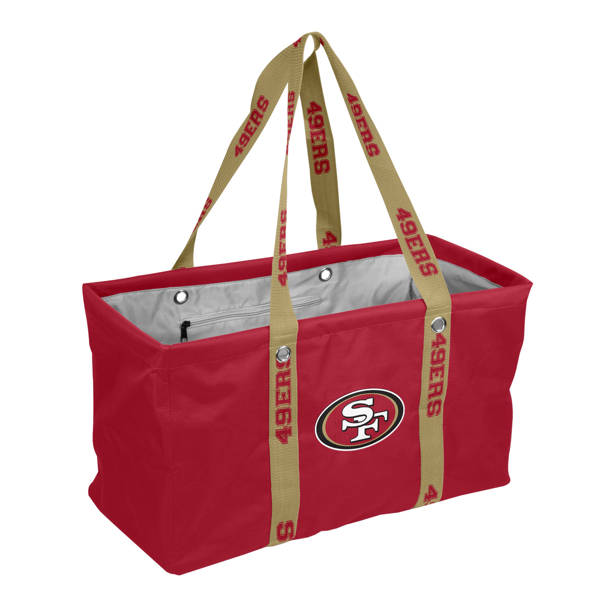 NFL San Francisco 49ers Logo Brands Picnic Caddy with Dig Strap