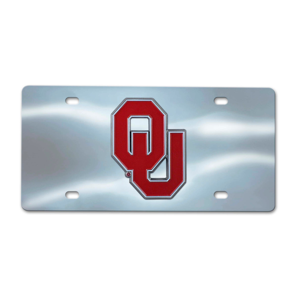NCAA Oklahoma Sooners Logo Brands Chrome Diecast License Plate