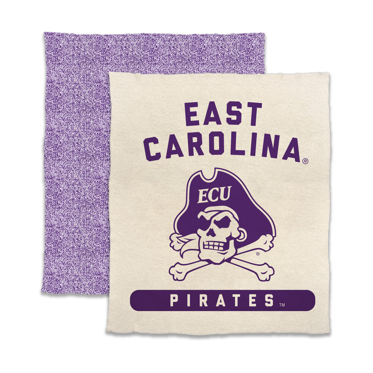 NCAA East Carolina Pirates Logo Brands 50x60 Luxe Dreams Throw