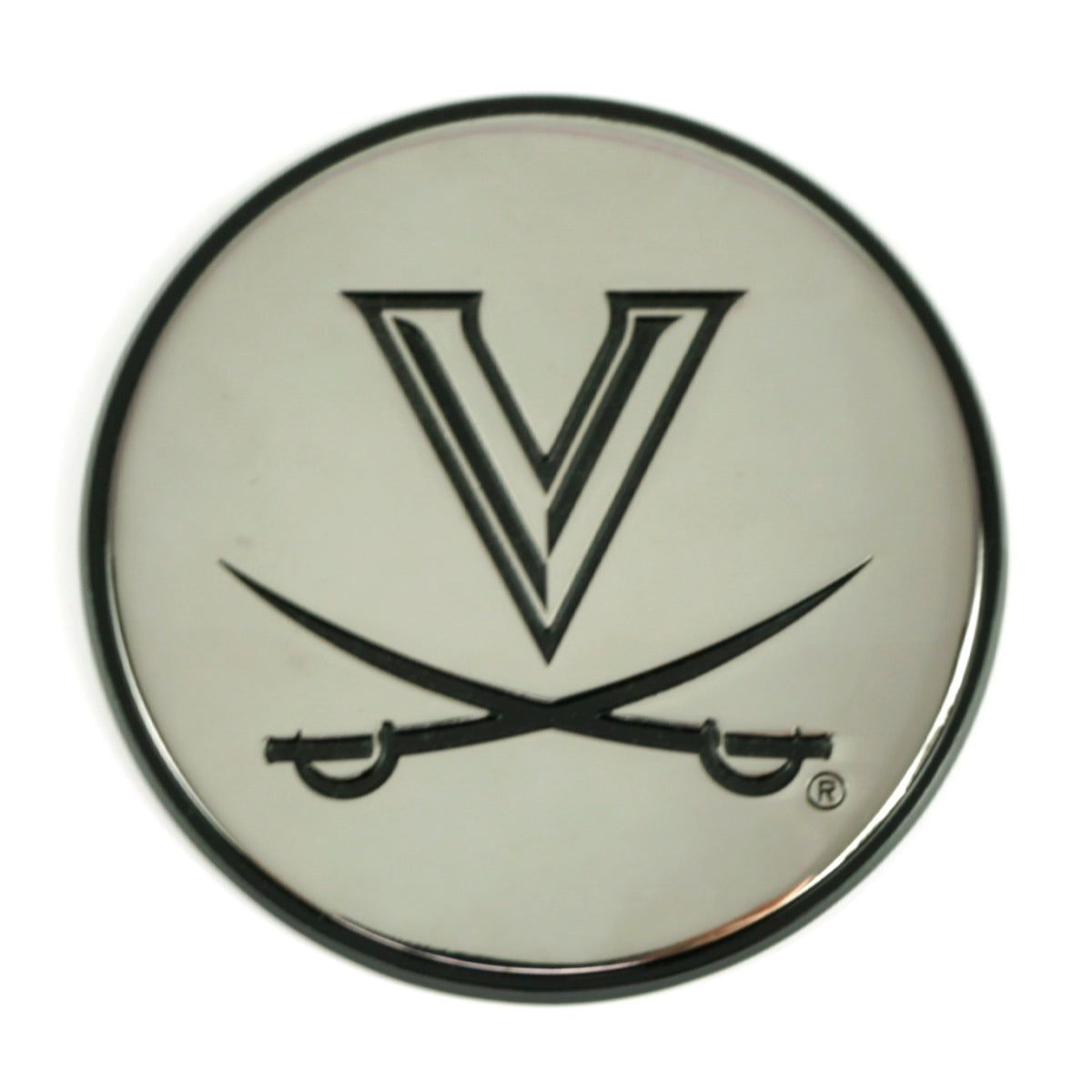 NCAA Virginia Cavaliers Logo Brands Chrome Metal Emblem