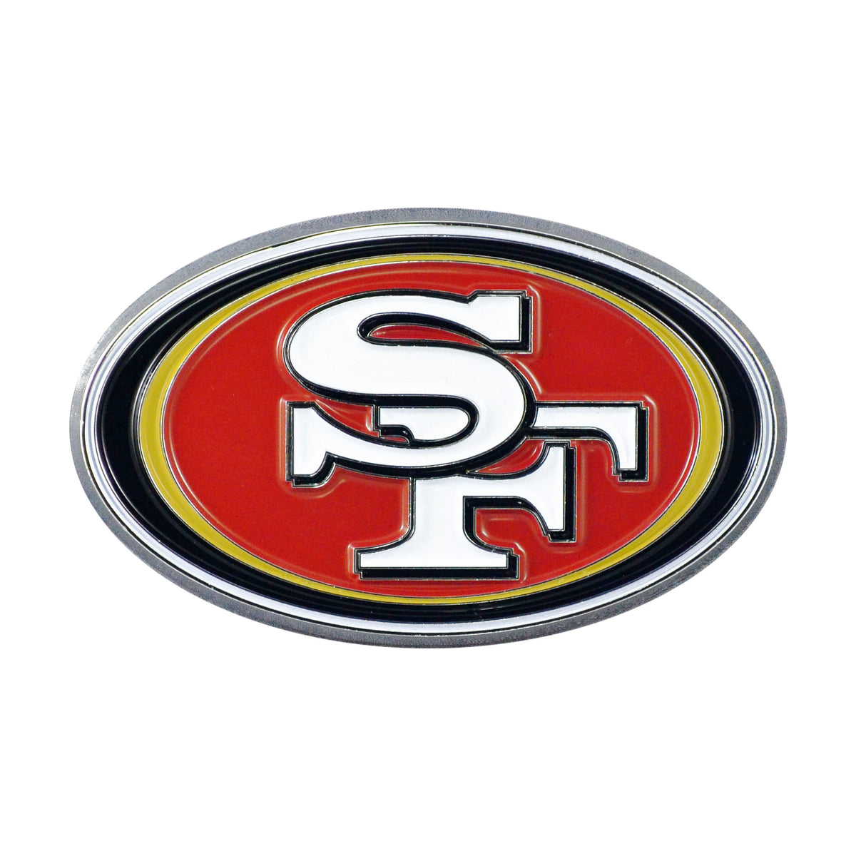 NFL San Francisco 49ers Logo Brands Color Metal Emblem