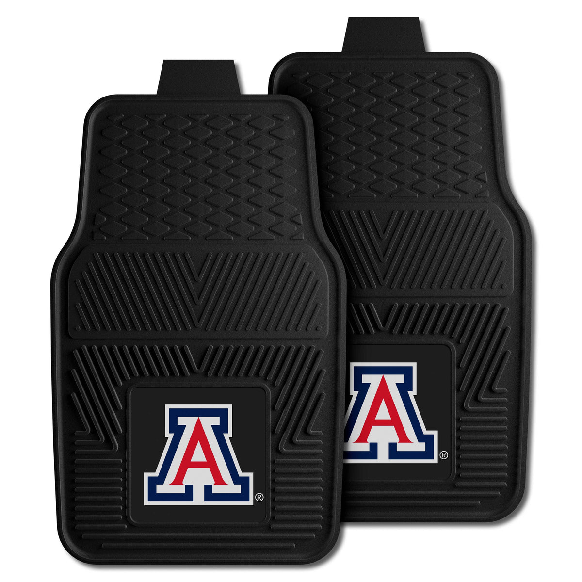 NCAA Arizona Wildcats Logo Brands 2-Pack Vinyl Car Mat Set