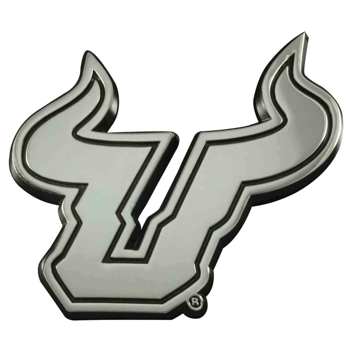 NCAA Southern Florida Bulls Logo Brands Chrome Metal Emblem