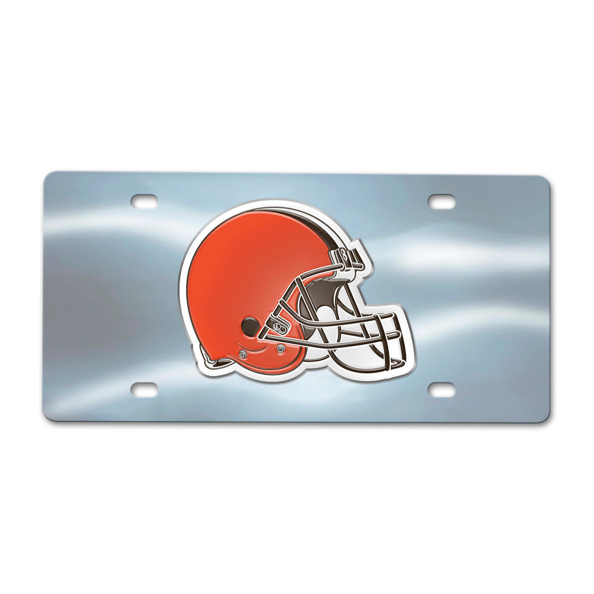 NFL Cleveland Browns Logo Brands Chrome Diecast License Plate