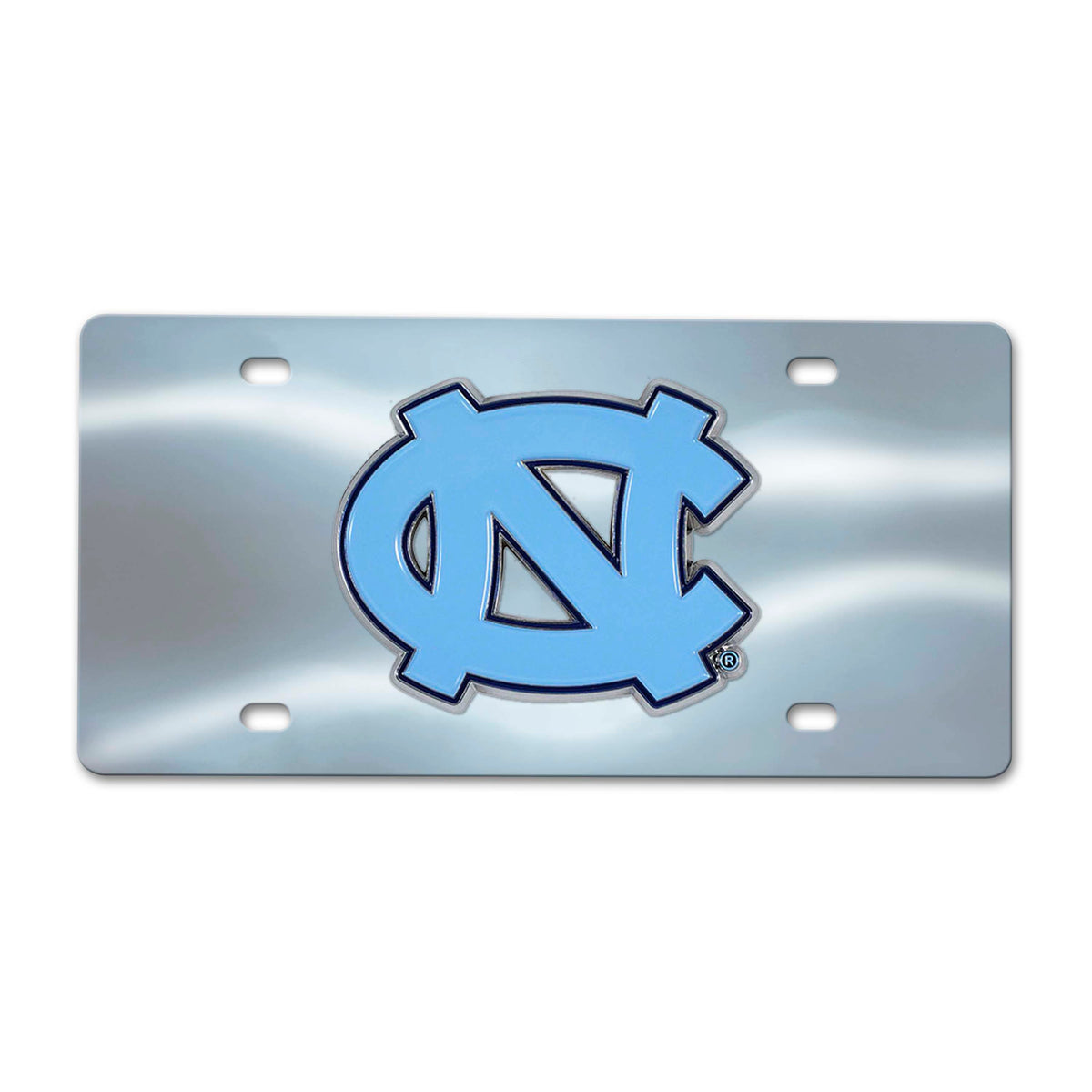 NCAA North Carolina Tar Heels Logo Brands Chrome Diecast License Plate