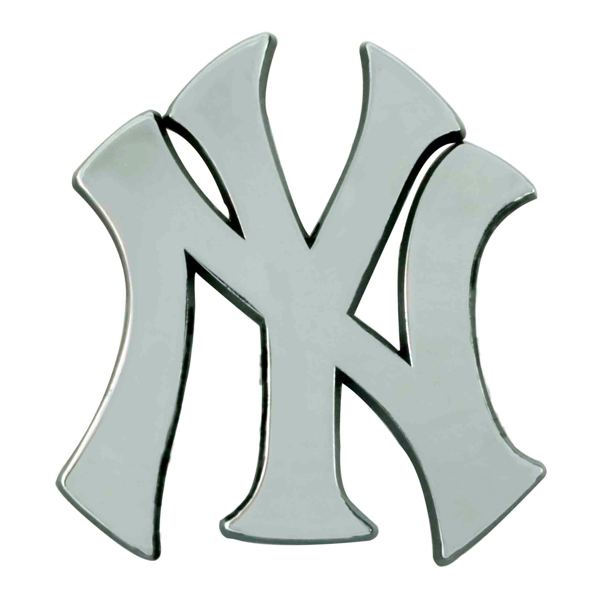 MLB New York Yankees Logo Brands Chrome Metal Emblem
