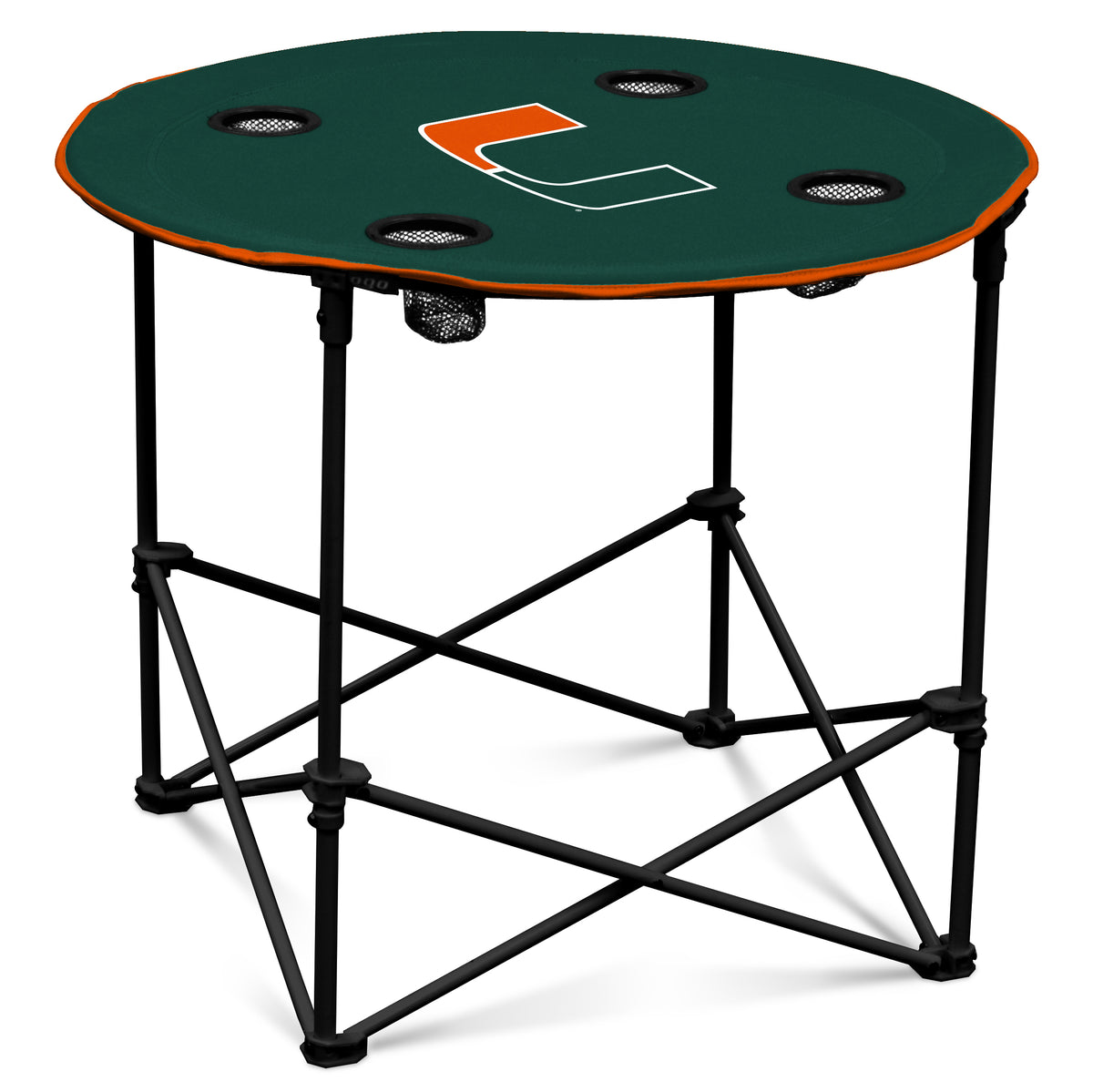 NCAA Miami Hurricanes Logo Brands Round Table