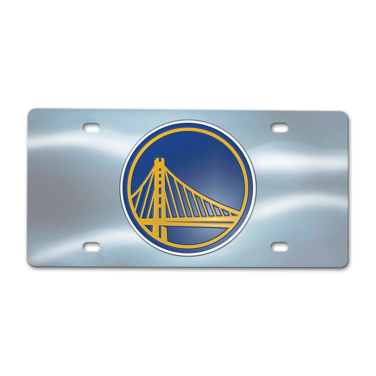 NBA Golden State Warriors Logo Brands Chrome Diecast License Plate