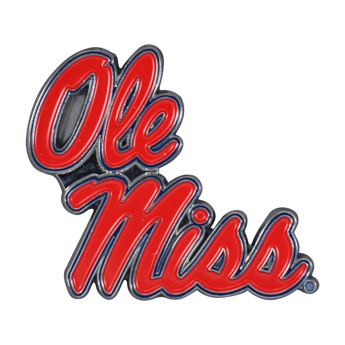 NCAA Ole Miss Rebels Logo Brands Color Metal Emblem