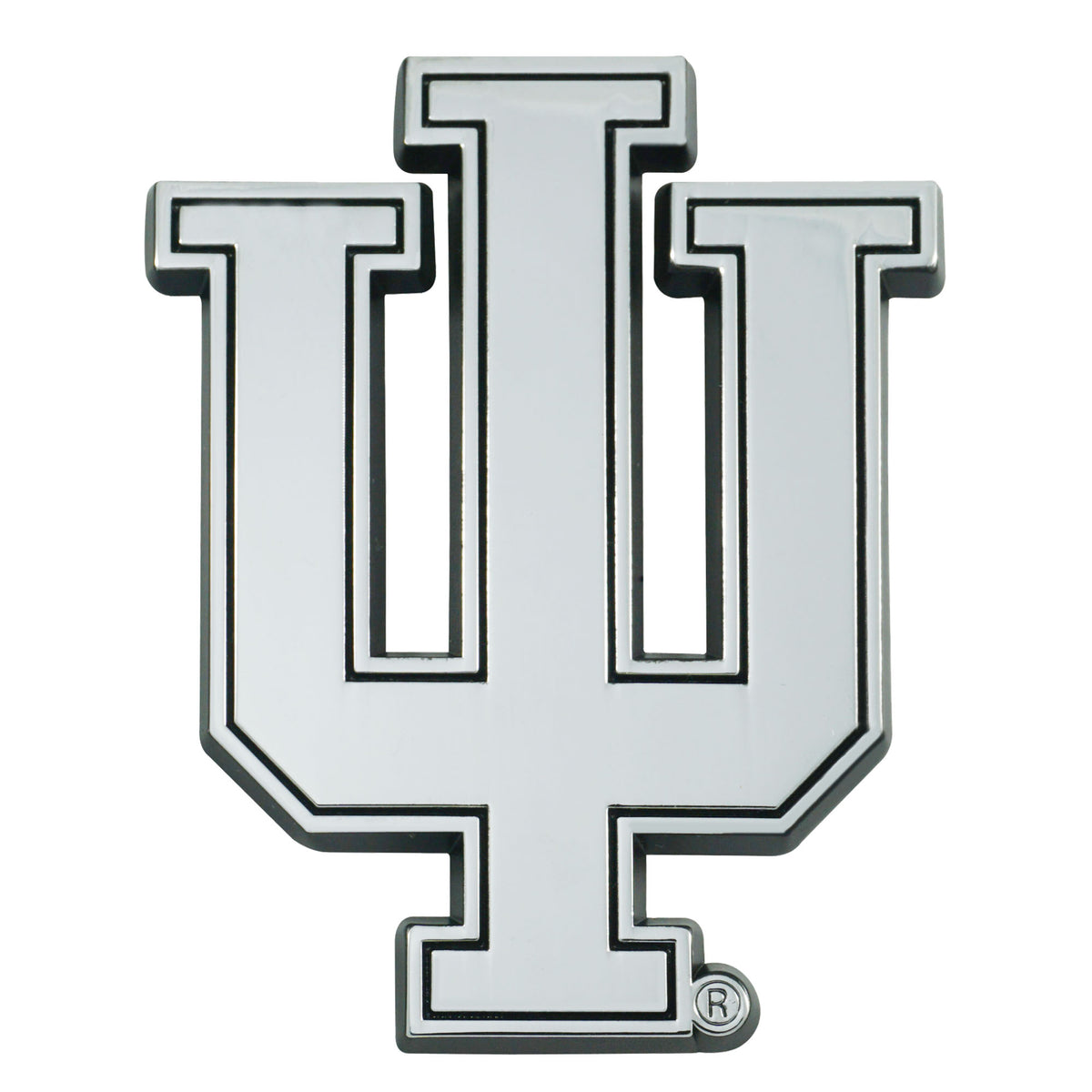 NCAA Indiana Hoosiers Logo Brands Chrome Metal Emblem