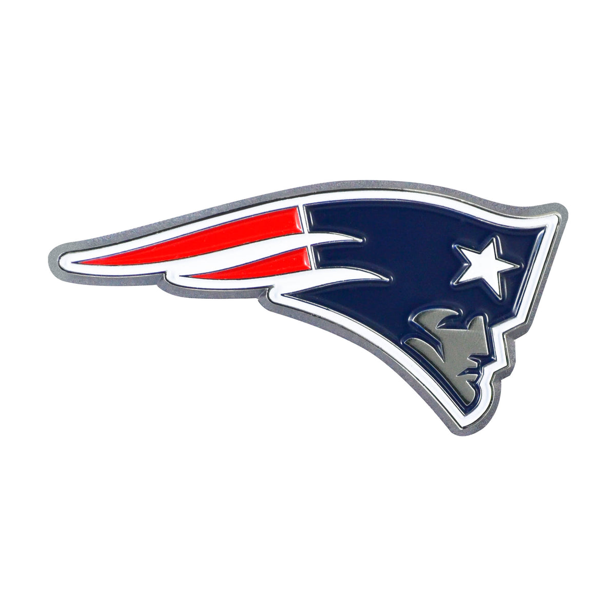 NFL New England Patriots Logo Brands Color Metal Emblem