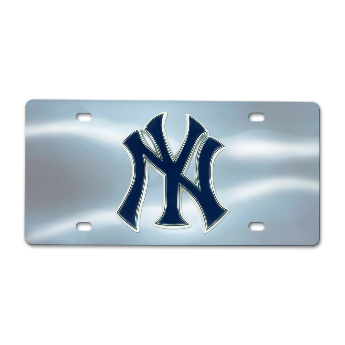 MLB New York Yankees Logo Brands Chrome Diecast License Plate