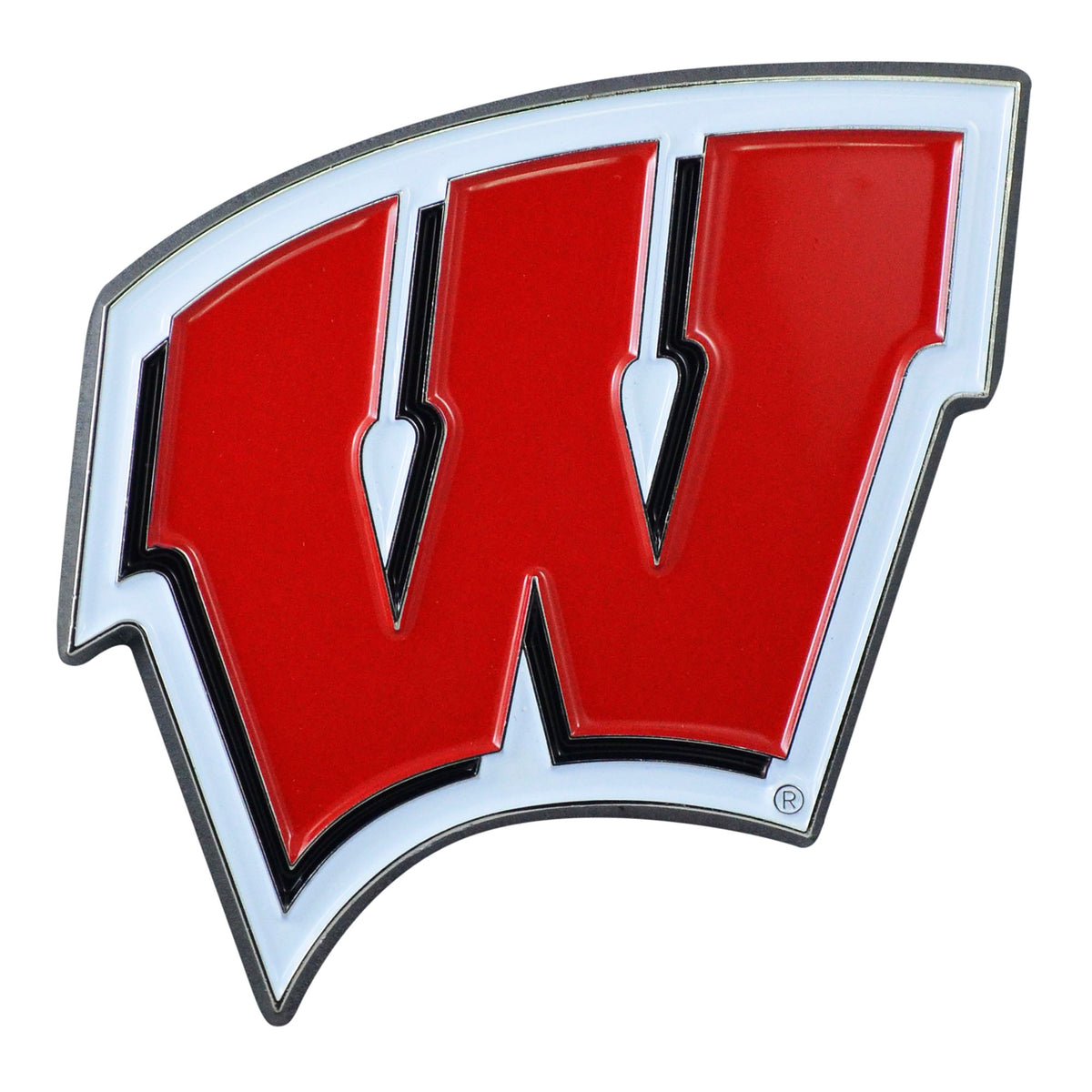 NCAA Wisconsin Badgers Logo Brands Color Metal Emblem